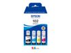 Epson EcoTank 102 - pack de 4 - noir, jaune, cyan, magenta - réservoir d'encre original