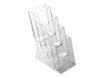 INOVSHOP - Porte-brochures de comptoir A6 - 4 compartiments