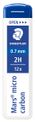 STAEDTLER Mars micro - Etui de 12 Mines pour porte mines - 2H - 0,7 mm