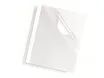 Fellowes - 100 couvertures à reliure pour machine thermique A4 (21 x 29,7 cm) - 200 g/m² - 3 mm - face transparente, dos carton blanc