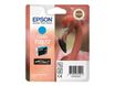 Epson T0872 Flamant rose - cyan - cartouche d'encre originale