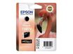 Epson T0878 Flamant rose - noir mat - cartouche d'encre originale