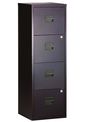 Classeur métallique monobloc - 4 tiroirs - H130 x L41 x P40 cm - anthracite