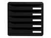 Exacompta BigBox Plus - Module de classement 5 tiroirs - noir