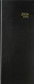 Agenda de la banque Lima - 1 jour sur 2 pages - 14,3 x 32,5 cm - noir - Brepols