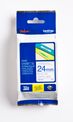 Brother TZe253 - Ruban d'étiquettes auto-adhésives - 1  rouleau (24 mm x 8 m) - fond blanc écriture bleu