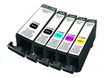 Cartouche remanufacturée Canon PGI-525/CLI-526 - pack de 5 - noir x2, cyan, magenta, jaune - Uprint