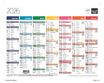 Quo Vadis Arc en Ciel - Calendrier 7 mois par face - 21 x 27 cm