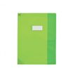 Oxford School Life - Protège cahier - 24 x 32 cm - vert translucide
