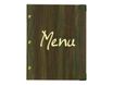 Bequet - Protège-menu "Authentic" - faux bois - 24,5 x 31,5 cm