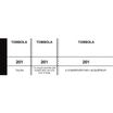 ELVE - Bloc tombola 3 volets de 100 tickets - 50 x 150 mm - numéroté - blanc