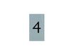 Pickup - Plaque de signalisation - 25 x 44 mm - autocollant - chiffre 4