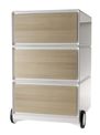 Caisson de bureau mobile EASYBOX - 3 tiroirs - Hêtre