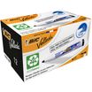 BIC VELLEDA 1701 - Pack de 12 marqueurs effaçables - pointe ogive - noir