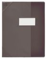 Oxford Strong Line - Protège cahier sans rabat - 24 x 32 cm - noir translucide
