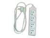 Multiprise sans interrupteur 4 prises - 4m