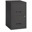 Classeur 2 tiroirs pour dossiers suspendus - 68 x 42 x 54 cm - anthracite
