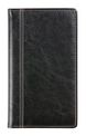Agenda de poche spiralé Palermo Optivision - 1 semaine sur 2 pages - 9 x 16 cm - noir - Brepols