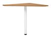 Angle de liaison de bureau 90° YES ! - Pied fixe blanc - Merisier
