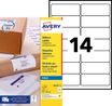 Avery - 350 Étiquettes adresse blanches - 99,1 x 38,1 mm - Impression jet d'encre - réf J8163-25
