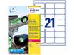 Avery - 420 Étiquettes ultra résistantes blanches - 63,5 x 38,1 mm - Impression laser - réf L7060-20