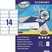 Europe100 - 1400 Étiquettes multi-usages blanches - 99,1 x 38,1 mm - réf ELA042