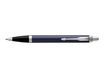 Parker IM - Stylo à bille bleu/argent - encre bleue