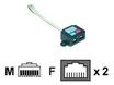 MCL Samar - Câble dédoubleur de paires RJ45 Cat 5E non blindé F / M / F - Ethernet