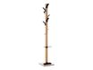 Porte-manteau en bois naturel avec porte parapluie EASYCLOTH - noir