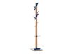 Porte-manteau en bois naturel avec porte parapluie EASYCLOTH - bleu