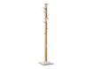Porte-manteau en bois naturel avec porte parapluie EASYCLOTH - blanc
