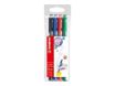 STABILO PointMax - 4 feutres d'écriture - pointe moyenne - couleurs assorties classiques