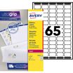 Avery - 1625 Mini Étiquettes adresse blanches - 38,1 x 21,2 mm - Impression laser - réf L7651-25