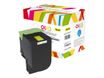 Cartouche laser remanufacturée Lexmark 702H - jaune - Owa