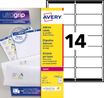Avery - 210 Étiquettes adresse blanches - 99,1 x 38,1 mm - Impression laser - réf L7163-15