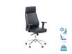 Fauteuil de bureau PHILADELPHIE - accoudoirs réglables - appui-tête intégré - noir