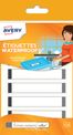 Avery - 24 Étiquettes plastifiées multi-usages blanches avec bordure grise - 86 x 17 mm