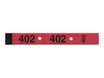 ELVE - 20 Carnets de 50 tickets de vestiaire 3 volets - 30 x 200 mm - numéroté - rouge