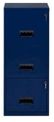Classeur 3 tiroirs pour dossiers suspendus - 96 x 40 x 40 cm - bleu nuit nacré