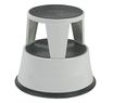 Tabouret - 2 marches - métal - gris clair