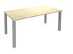 Bureau droit EXPRIM - L160 cm - Plateau imitation Erable - Pieds alu