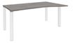 Bureau Vague EXPRIM - L140 cm - Retour droite - Plateau imitation Chêne gris - Pieds blanc