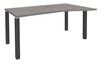 Bureau Vague EXPRIM - L140 cm - Retour droite - Plateau imitation Chêne gris - Pieds carbone