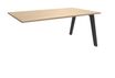 Bureau simple STEELY - L180 cm - Bureau suivant - Pieds carbone - plateau imitation Chêne clair