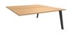 Bureau double STEELY - L120 cm - Double face Suivant - Pieds carbone - plateau imitation Hêtre