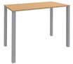 Table Lounge - L120xH105xP60 cm - 4 Pieds alu - plateau imitation hêtre