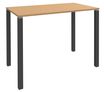 Table Lounge - L120xH105xP60 cm - 4 Pieds carbone - plateau imitation hêtre