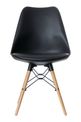 Chaise DOGEWOOD - Pieds bois hêtre - noir - pack de 2