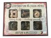 Riviera Games - Coffret 6 casse-têtes rétro - bois et métal