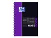 Oxford Etudiants - Cahier Notebook B5 (19 x 25 cm) - 160 pages - petits carreaux (5x5 mm) - double spirale - disponible dans différentes couleurs